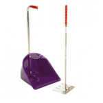 STUBBS STABLE MATE MANURE COLLECTOR LOW C/W RAKE PURPLE