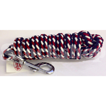 SOFTRA LEAD ROPE SNAP HOOK RED & NAVY