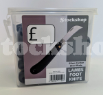 BLK HANDLE LAMBSFOOT KNIFE(30)