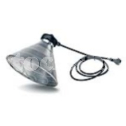 HEAVY DUTY INFRA RED LAMP HOLDER C/W WIDE SHADE
