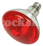 STOCKSHOP HEATLAMP BULB 175W RED (E27) HARD GLASS