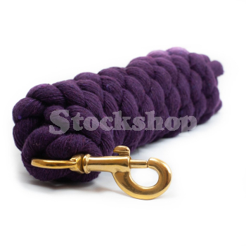 ESSENTIALS 2M PURPLE LEAD ROPE 100% COTTON & BRASS CLIP ESSENTIALS 2M PURPLE LEAD ROPE 100% COTTON & BRASS CLIP