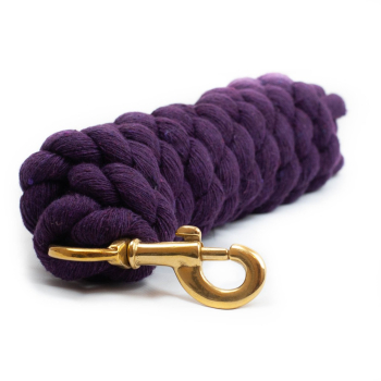 Lavender Lead Rope ESSENTIALS 2M PURPLE LEAD ROPE 100% COTTON & BRASS CLIP - Stockshop ...