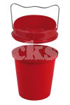 PLASTIC BUCKET DRINKER RED 6L