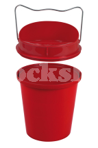 PLASTIC BUCKET DRINKER RED 6L