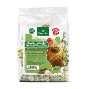 NATURES GRUB POPCORN TREAT GARLIC, HERBS & SEAWEED 20G NATURES GRUB POPCORN TREAT GARLIC, HERBS & SEAWEED 20G