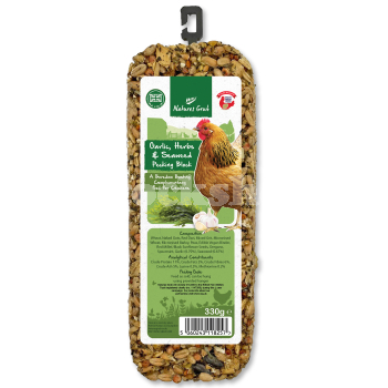 NATURES GRUB GARLIC, HERB & SEAWEED PECKING BLOCK 330G NATURES GRUB GARLIC, HERB & SEAWEED PECKING BLOCK 330G
