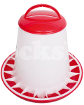 RED & WHITE POULTRY FEEDER 6KG