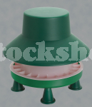 6KG PLASTIC TUBE FEEDER C/W WIDE LID+LEGS