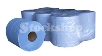 6 X BLUE PAPER ROLL 2 PLY - 400 SHEETS PER ROLL 6 X BLUE PAPER ROLL 2 PLY - 400 SHEETS PER ROLL
