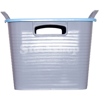 GORILLA TUB® STACK 'N' STORE FLEXI-STORAGE BOX SKY BLUE LID