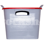GORILLA TUB® STACK 'N' STORE FLEXI-STORAGE BOX RED LID