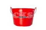 FLEXIBLE GORILLA BUCKET RED 22L