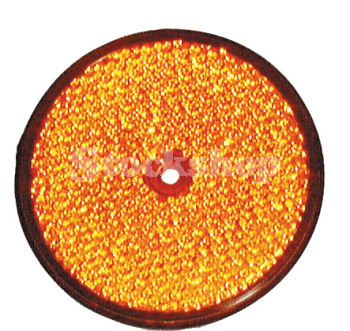 CIRCULAR REFLECTOR - AMBER