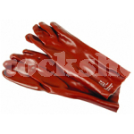 14" LONG RED PVC GAUNTLET (Pr)