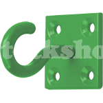 HOOK ON PLATE GREEN