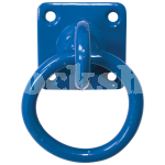 PLATE TIE RING BLUE