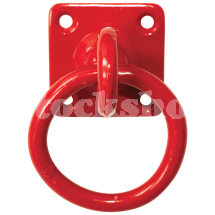 PLATE TIE RING RED