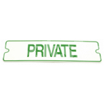 SIGN 'PRIVATE'