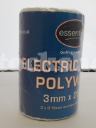 ESSENTIALS WHITE POLYWIRE 250M