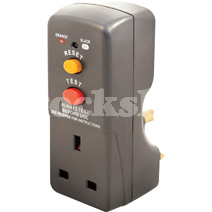 RCD SAFETY ADAPTOR 13AMP FUSED
