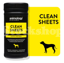 ANIMOLOGY® CLEAN SHEETS EXTRA LARGE DOG WIPES 80PK