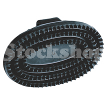 OVAL CURRY COMB LARGE BLACK