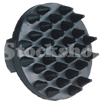 RUBBER MASSAGE COMB BLACK RUBBER MASSAGE COMB BLACK