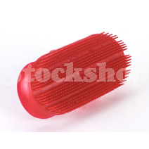 PLASTIC CURRY COMB RED