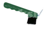 HOOF PICK BRUSH GREEN