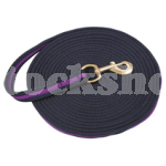 LUNGE REIN SOFT WEBBING 8M BLUE & PURPLE