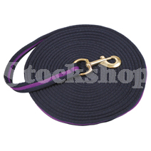 LUNGE REIN SOFT WEBBING 8M BLUE & PURPLE LUNGE REIN SOFT WEBBING 8M BLUE & PURPLE