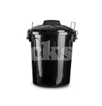 21LT BLACK PLASTIC FEED BIN