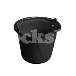 STUBBS HANGING BUCKET FLAT SIDED SMALL 14LT BLACK