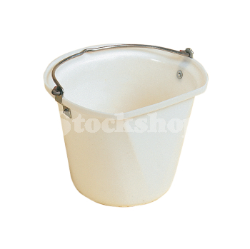 STUBBS HANGING BUCKET FLAT SIDED SMALL 14LT WHITE