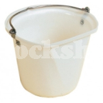 STUBBS HANGING BUCKET FLAT SIDED LARGE 18LT WHITE