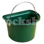 STUBBS FLAT SIDED BUCKET 15LT GREEN