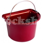 STUBBS FLAT SIDED BUCKET 15LT RED