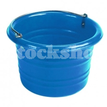 STUBBS JUMBO WATER/FEED BUCKET C/W HANDLE 25LT BLUE STUBBS JUMBO WATER/FEED BUCKET C/W HANDLE 25LT BLUE
