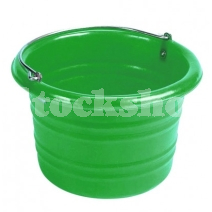 STUBBS JUMBO WATER/FEED BUCKET C/W HANDLE 25LT GREEN STUBBS JUMBO WATER/FEED BUCKET C/W HANDLE 25LT GREEN
