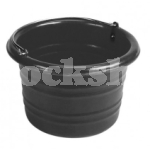 STUBBS JUMBO WATER/FEED BUCKET C/W HANDLE 25LT BLACK STUBBS JUMBO WATER/FEED BUCKET C/W HANDLE 25LT BLACK