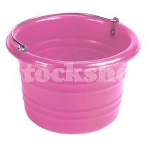 STUBBS JUMBO WATER/FEED BUCKET C/W HANDLE 25LT PINK STUBBS JUMBO WATER/FEED BUCKET C/W HANDLE 25LT PINK