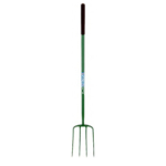 FYNALITE HIGH STRENGTH MANURE FORK LONG HANDLE GREEN