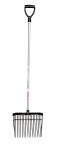 RED GORILLA® "D" HANDLE PC BEDDING FORK BLACK