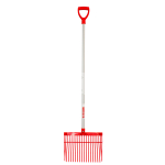 RED GORILLA® "D" HANDLE PC BEDDING FORK RED