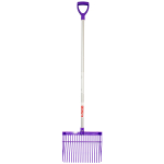 RED GORILLA® "D" HANDLE PC BEDDING FORK PURPLE