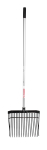 RED GORILLA® STRAIGHT HANDLE PC BEDDING FORK BLACK