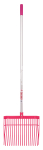RED GORILLA® STRAIGHT HANDLE PC BEDDING FORK PINK