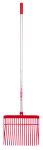 RED GORILLA® STRAIGHT HANDLE PC BEDDING FORK RED