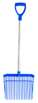 RED GORILLA® SHORT "D" HANDLE PC BEDDING FORK BLUE
